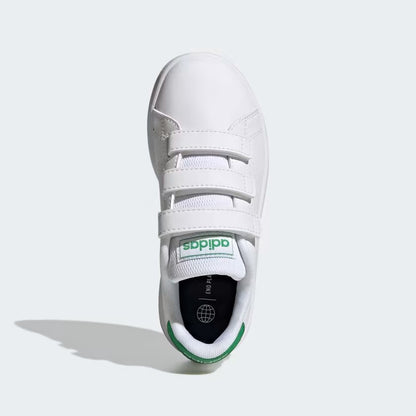 GW6494 Adidas advantage court lifestyle hook-and-loop Cloud White / Green / Core Black