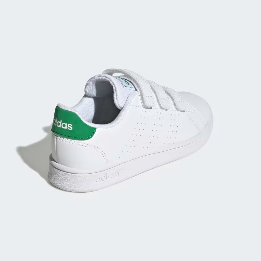 GW6494 Adidas advantage court lifestyle hook-and-loop Cloud White / Green / Core Black