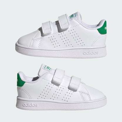 Adidas GW6500 Scarpe Advantage Lifestyle Court Due con chiusura a strappo Scarpe Advantage Lifestyle Court Due con chiusura a strappo