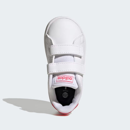 Adidas GW6501 Scarpe Advantage Lifestyle Court Due con chiusura a strappo Cloud White / Real Pink / Core Black