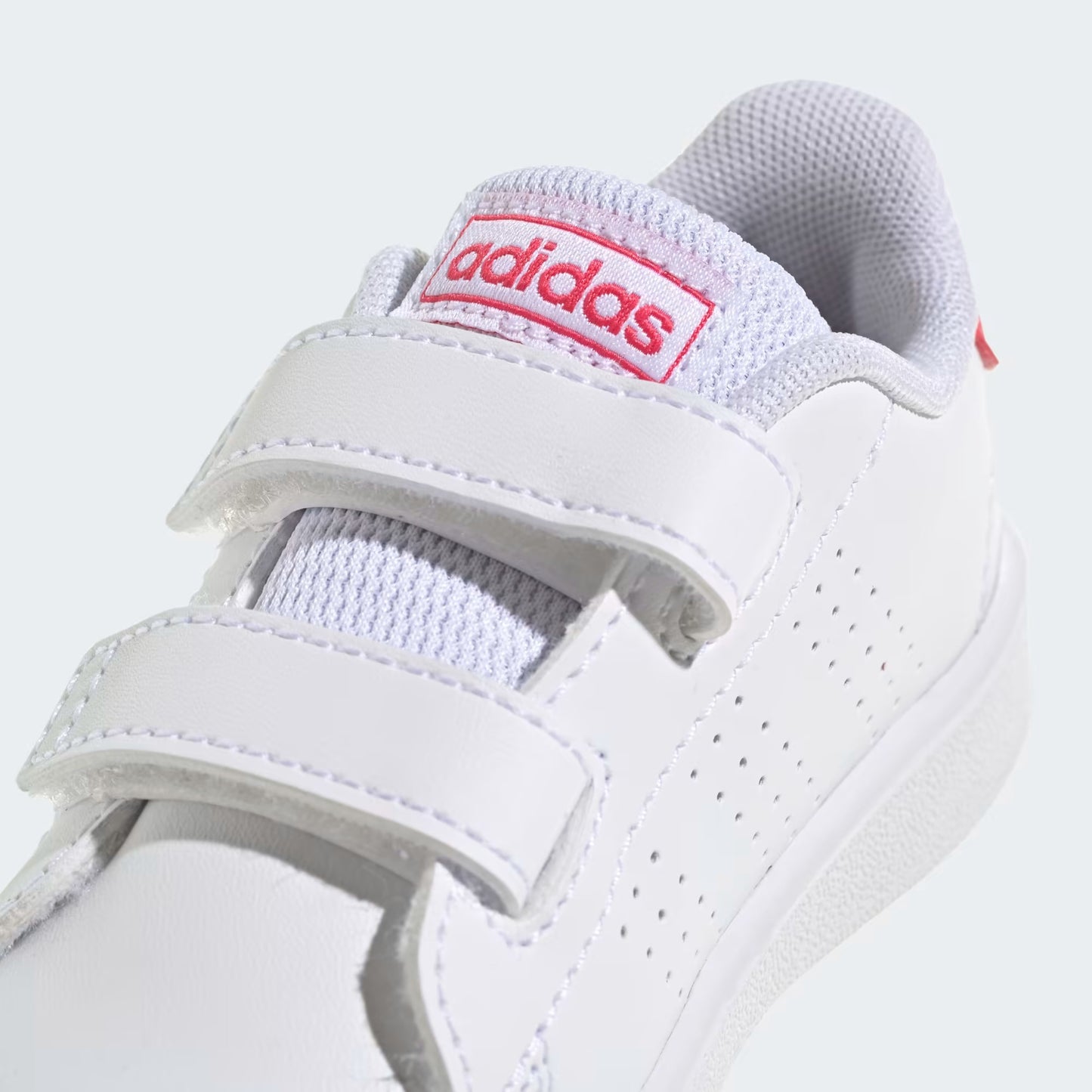 Adidas GW6501 Scarpe Advantage Lifestyle Court Due con chiusura a strappo Cloud White / Real Pink / Core Black