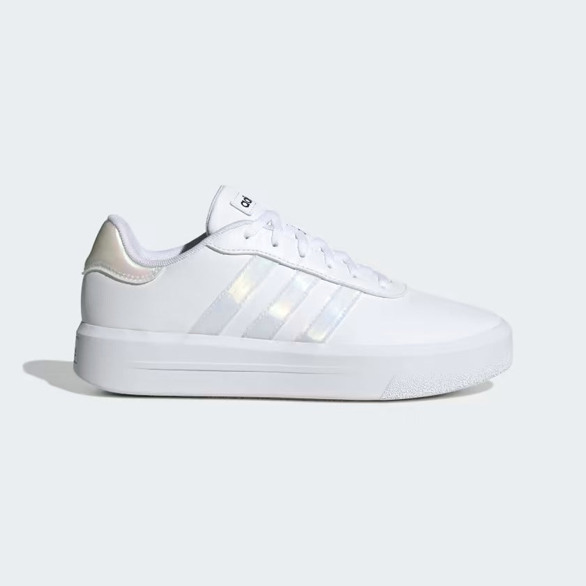 H06299 Adidas court platform Cloud White / Cloud White / Core Black