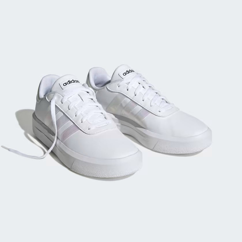 H06299 Adidas court platform Cloud White / Cloud White / Core Black