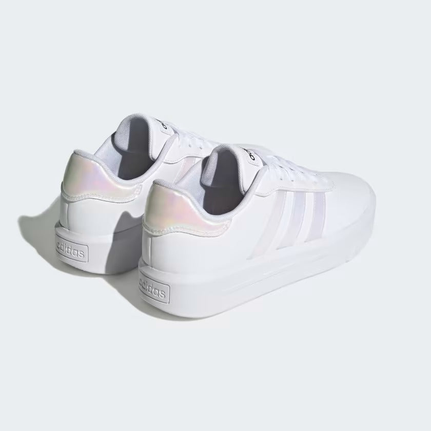 H06299 Adidas court platform Cloud White / Cloud White / Core Black