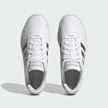 Adidas ID1969 scarpe court platform donna Cloud White / Champagne Met. / Aluminium