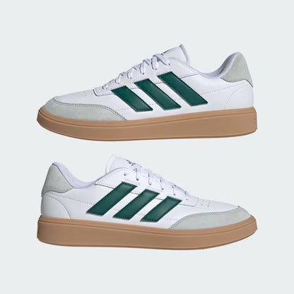 Adidas IF6505 scarpe courtblock Cloud White / Collegiate Green / Wonder Silver