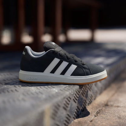 Adidas JH6178 Scarpe Grand Court 00s Kids Core Black / Off White / Gum