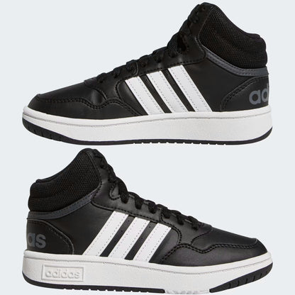 Adidas GW0402 Scarpe Hoops Mid Core Black / Cloud White / Grey Six