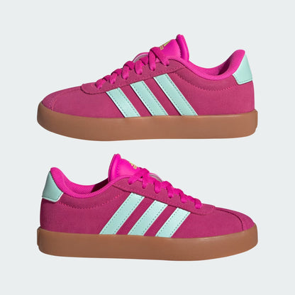 Adidas JS5013 Scarpe VL Court 3,0 bambino Shock Pink / Semi Flash Aqua / Lucid Lemon