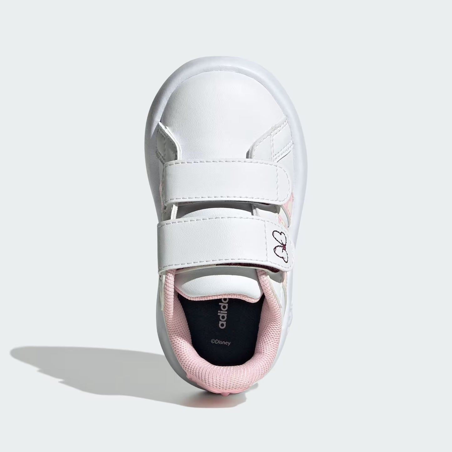 Adidas JR8130 Scarpe adidas Disney Minni Grand Court per bambini e bambine Cloud White / Clear Pink / Chalk White