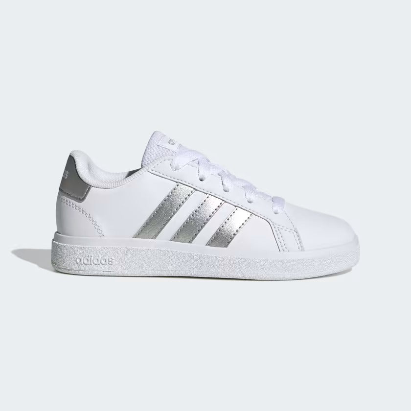 GW6506 Adidas scarpe da tennis grand court lifestyle lace-up Cloud White / Matte Silver / Matte Silver