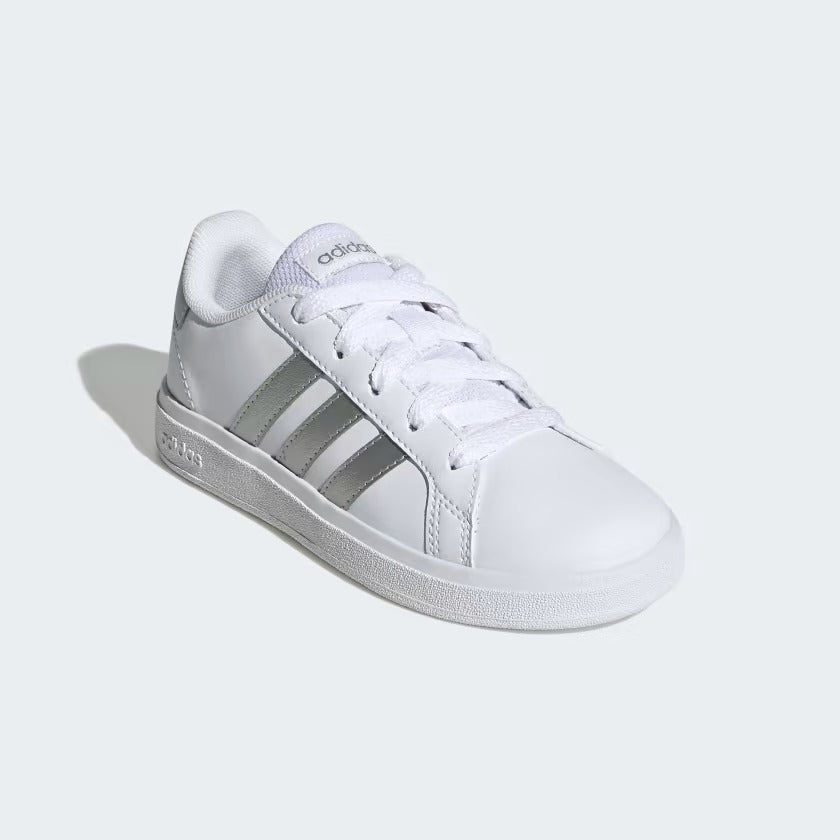 GW6506 Adidas scarpe da tennis grand court lifestyle lace-up Cloud White / Matte Silver / Matte Silver