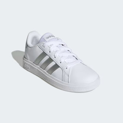 GW6506 Adidas scarpe da tennis grand court lifestyle lace-up Cloud White / Matte Silver / Matte Silver