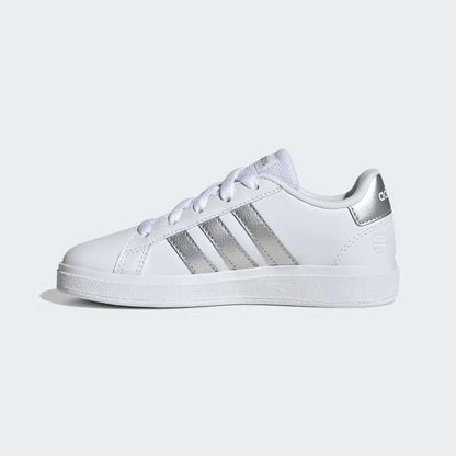 GW6506 Adidas scarpe da tennis grand court lifestyle lace-up Cloud White / Matte Silver / Matte Silver