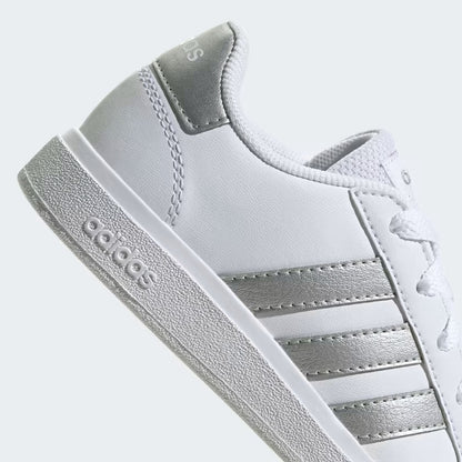 GW6506 Adidas scarpe da tennis grand court lifestyle lace-up Cloud White / Matte Silver / Matte Silver