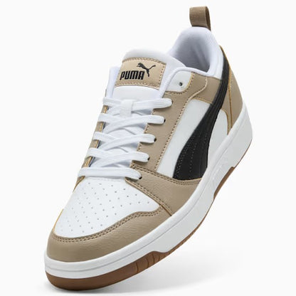 Puma 392328-52 Sneaker basse Rebound V6 White-PUMA Black-Ice Coffee