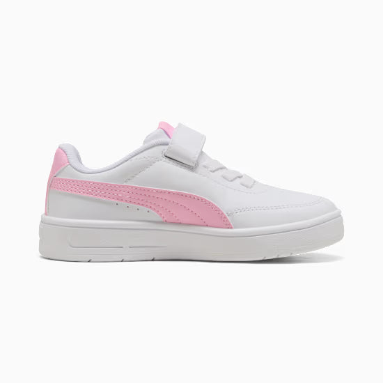 Puma 403751-09 Sneakers Court Classic Clean per bambini white/pink