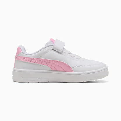 Puma 403751-09 Sneakers Court Classic Clean per bambini white/pink