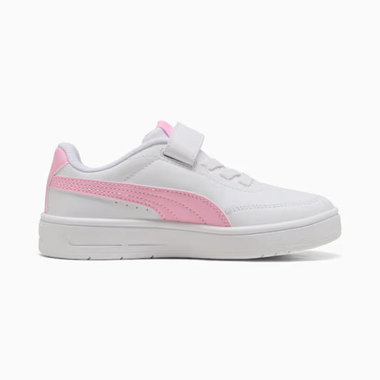 Puma 403751-09 Sneakers Court Classic Clean per bambini white/pink
