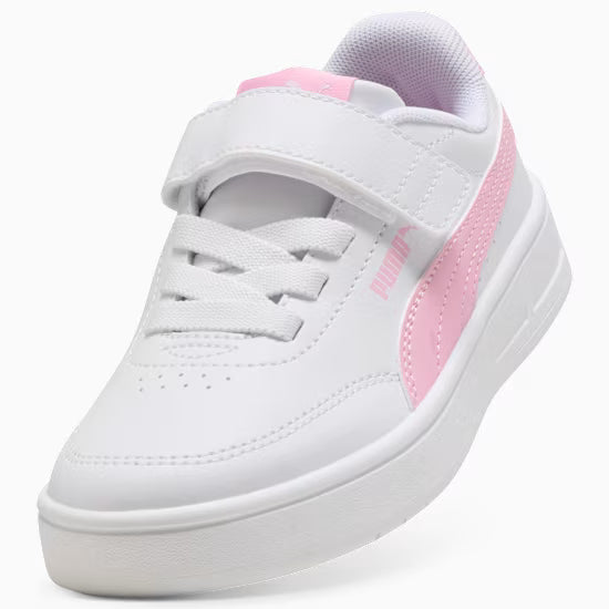 Puma 403751-09 Sneakers Court Classic Clean per bambini white/pink