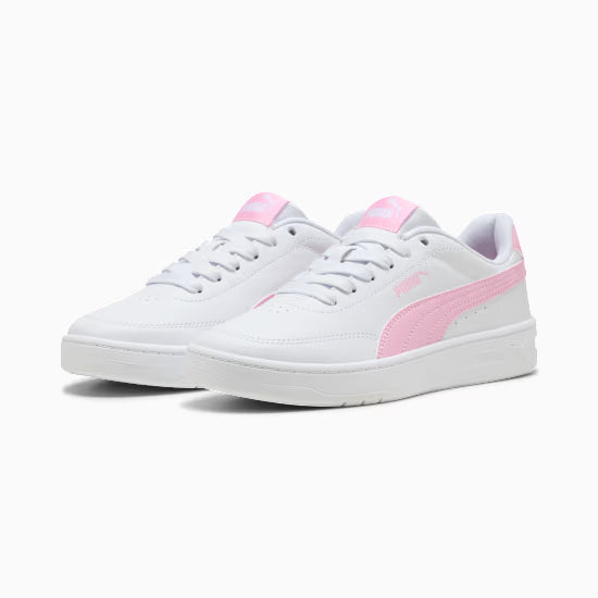 Puma 403750-09 Sneakers Court Classic Clean per ragazzi white/pink