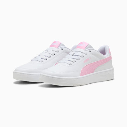Puma 403750-09 Sneakers Court Classic Clean per ragazzi white/pink