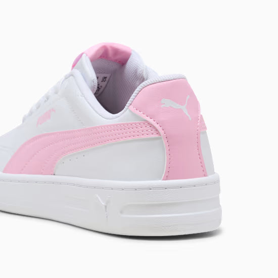 Puma 403750-09 Sneakers Court Classic Clean per ragazzi white/pink
