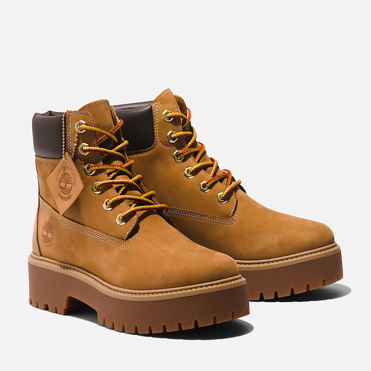 Timberland A5RJD Stivale Impermeabile con Plateau Stone Street 6-Inch da Donna