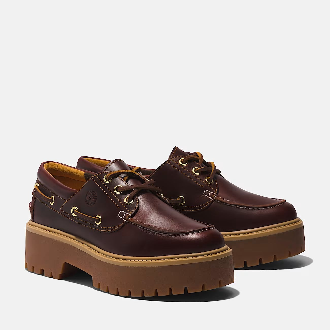 Timberland A2QDM Scarpa da Barca con Plateau Stone Street da Donna