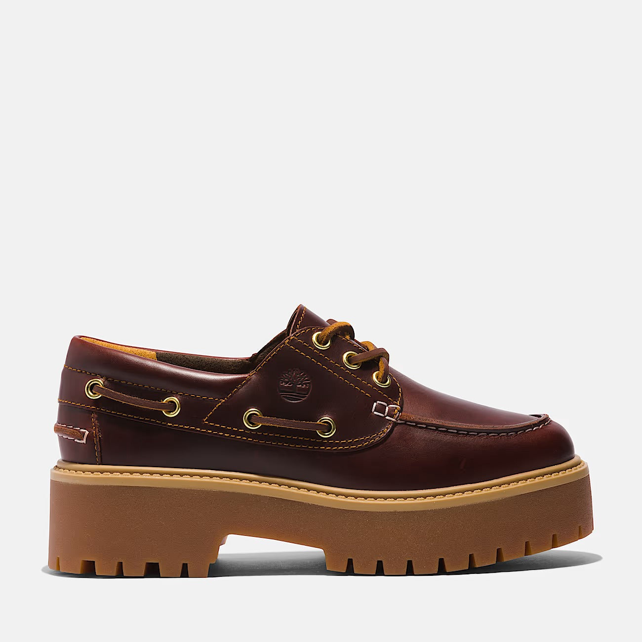 Timberland A2QDM Scarpa da Barca con Plateau Stone Street da Donna