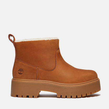 Timberland A283G Stivale Foderato con Plateau Stone Street da Donna in marrone