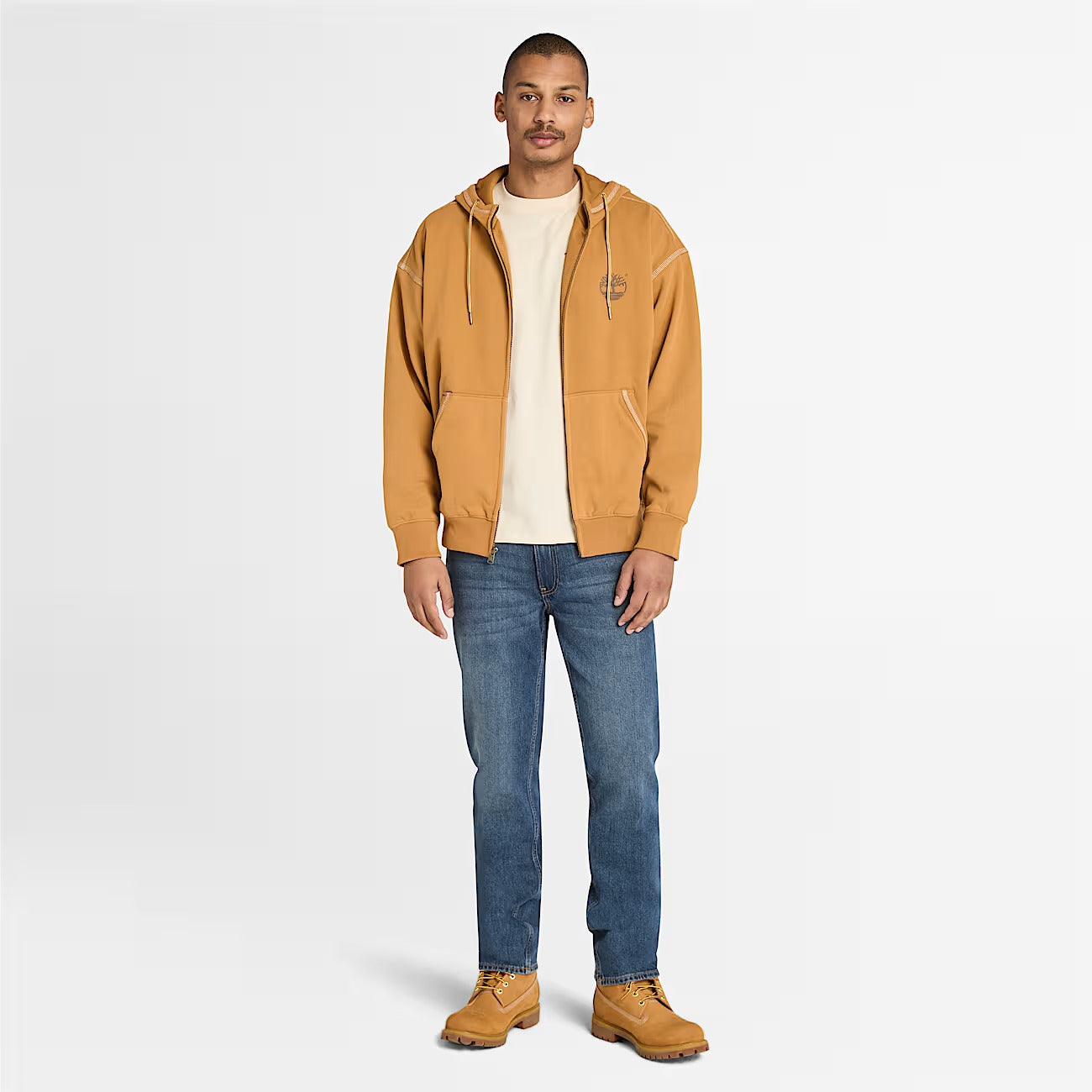 Timberland A5MEX Felpa con Cappuccio a Zip Intera Timberland® 10061 da Uomo