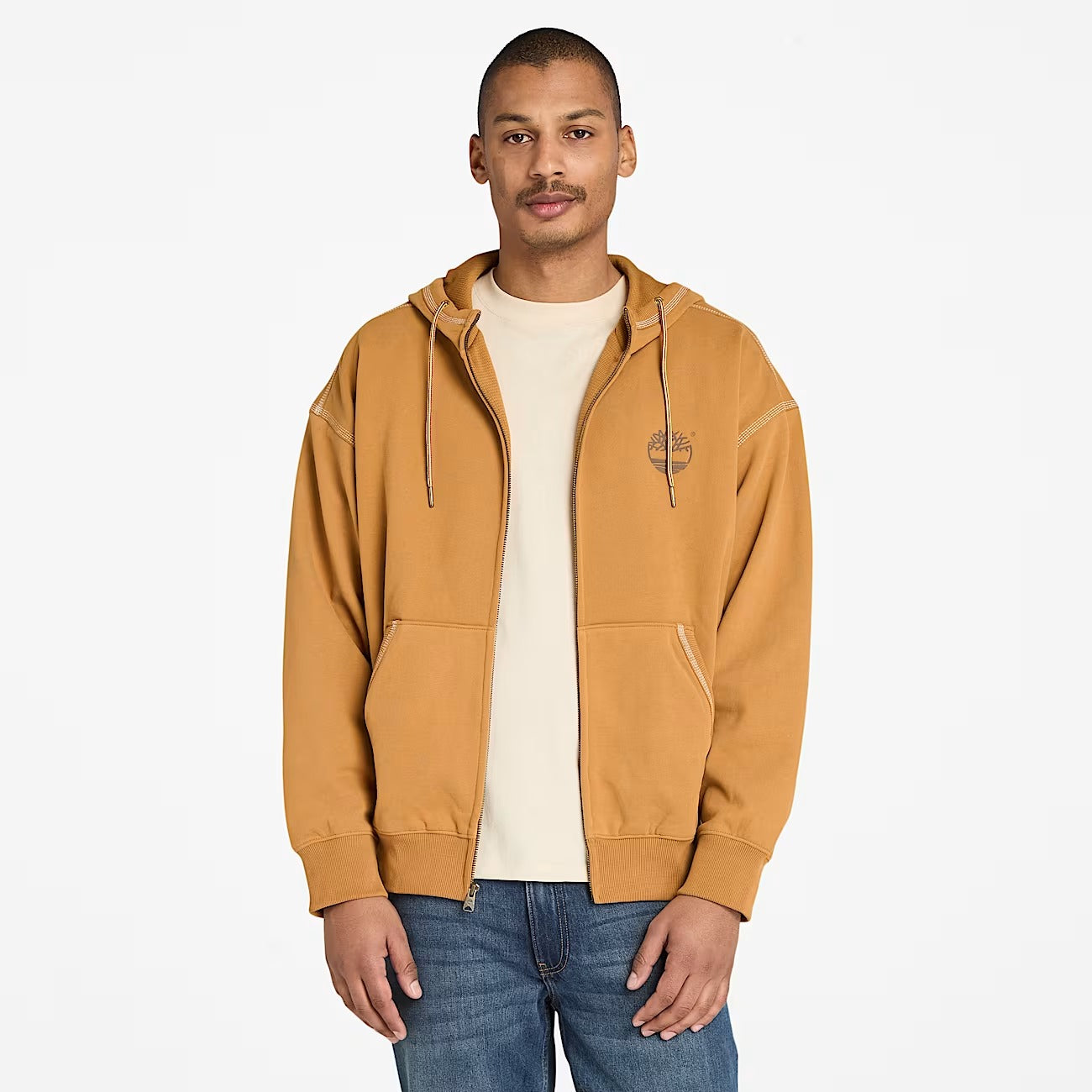 Timberland A5MEX Felpa con Cappuccio a Zip Intera Timberland® 10061 da Uomo