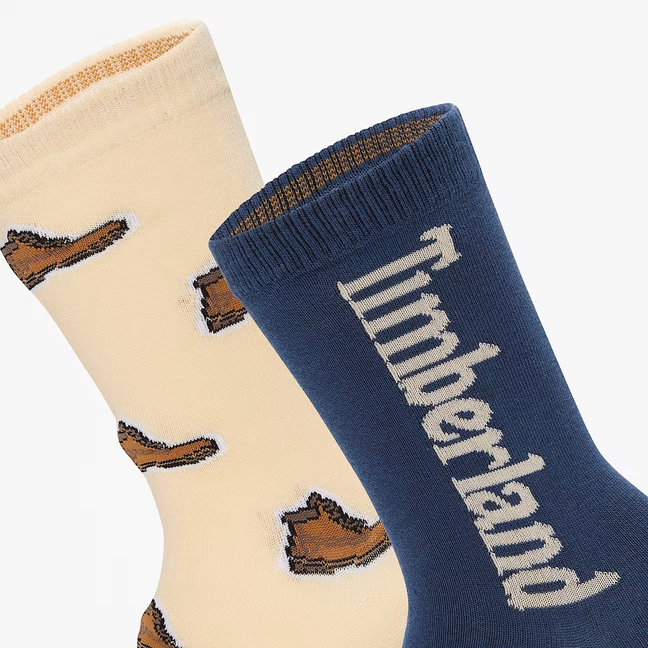 Timberland A6BTB Due Paia di Calzettoni Timberland® con Stampa di Stivale Integrale
