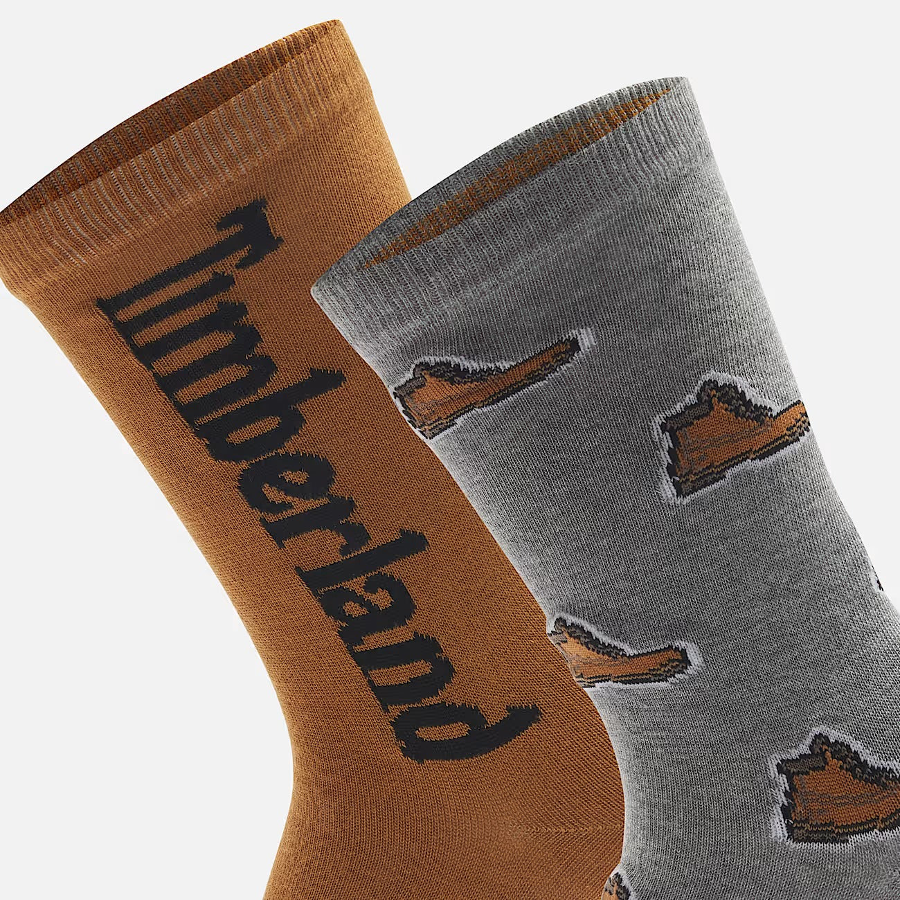 Timberland A6BTB Due Paia di Calzettoni Timberland® con Stampa di Stivale Integrale