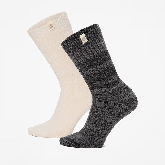 Timberland A68ZX Due Paia di Calzettoni da Stivali Timberland® Cosy da Donna in beige