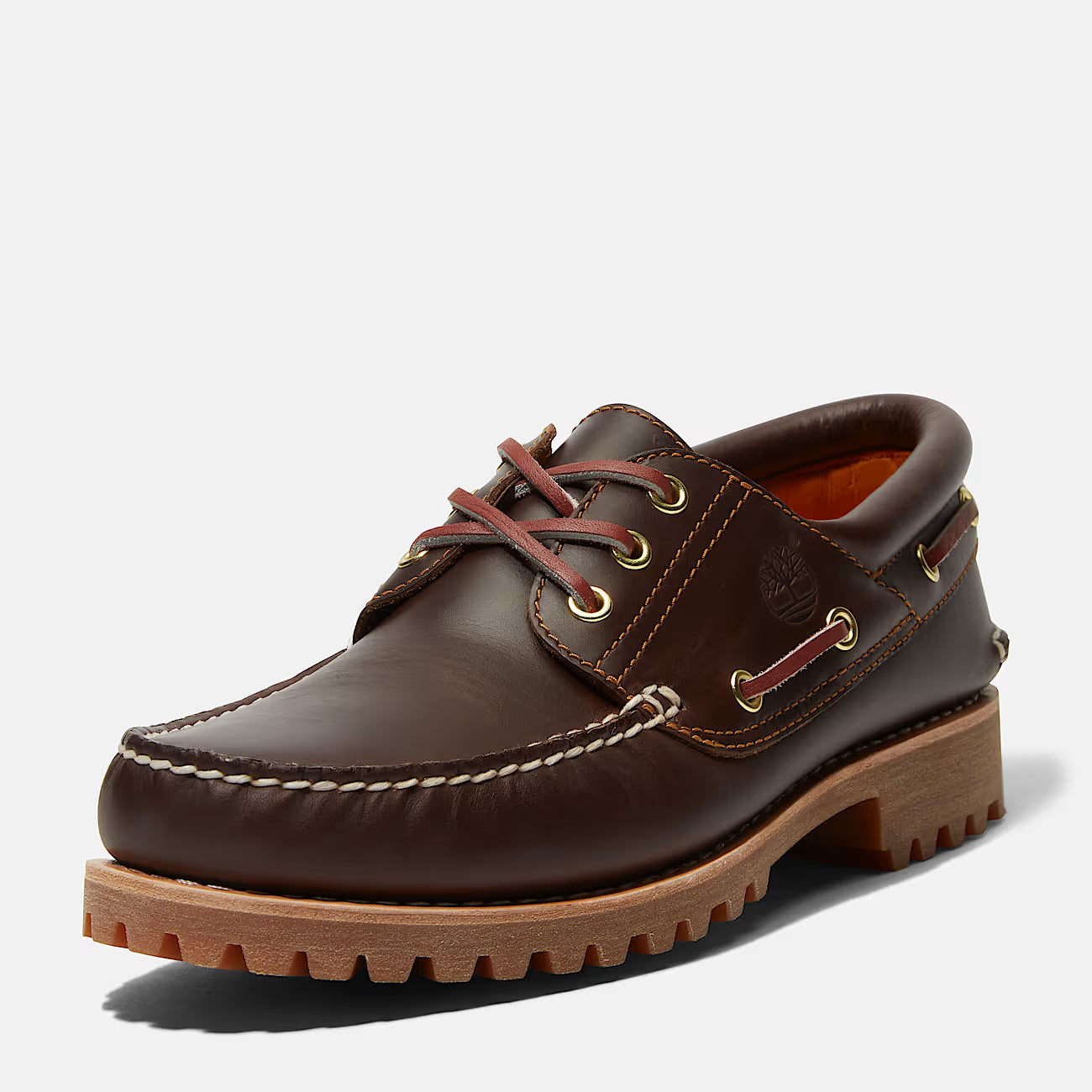 Timberland 30003 Scarpa da Barca Timberland® Authentic 3-Eye Lug Handsewn da Uomo in marrone