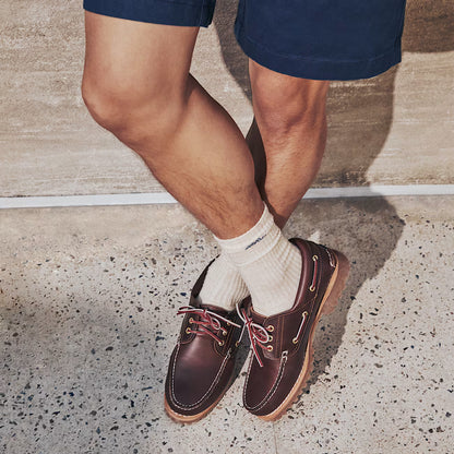 Timberland 30003 Scarpa da Barca Timberland® Authentic 3-Eye Lug Handsewn da Uomo in marrone