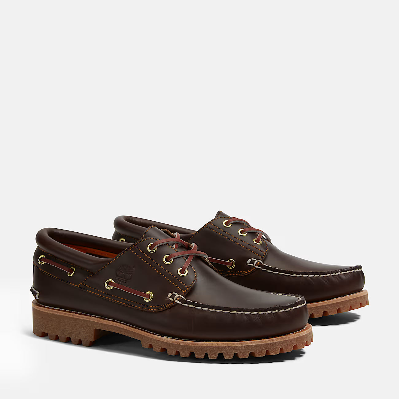 Timberland 30003 Scarpa da Barca Timberland® Authentic 3-Eye Lug Handsewn da Uomo in marrone