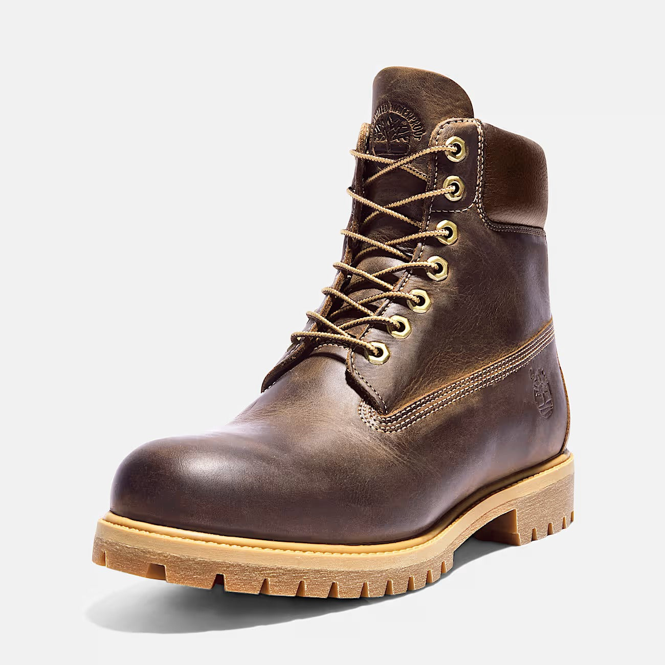 Timberland 27097 Stivale Stringato Impermeabile Premium 6-Inch da Uomo in marrone scuro