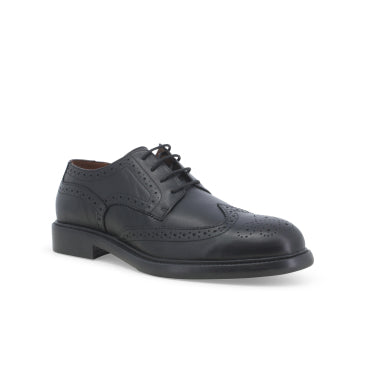 Melluso U55262W Scarpa uomo stringata classica in pelle nero o marrone scuro