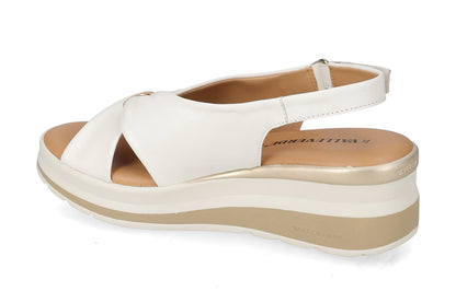 Valleverde VGI320W sandalo in nappa e sottopiede in pelle