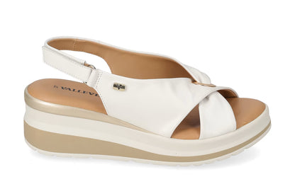 Valleverde VGI320W sandalo in nappa e sottopiede in pelle
