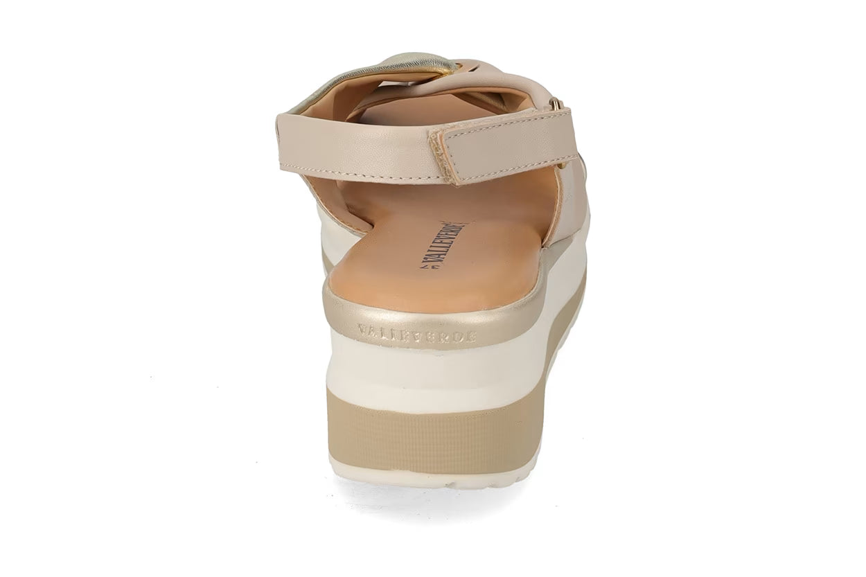 Valleverde VGI320W sandalo in nappa e sottopiede in pelle