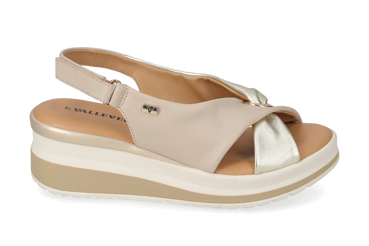 Valleverde VGI320W sandalo in nappa e sottopiede in pelle
