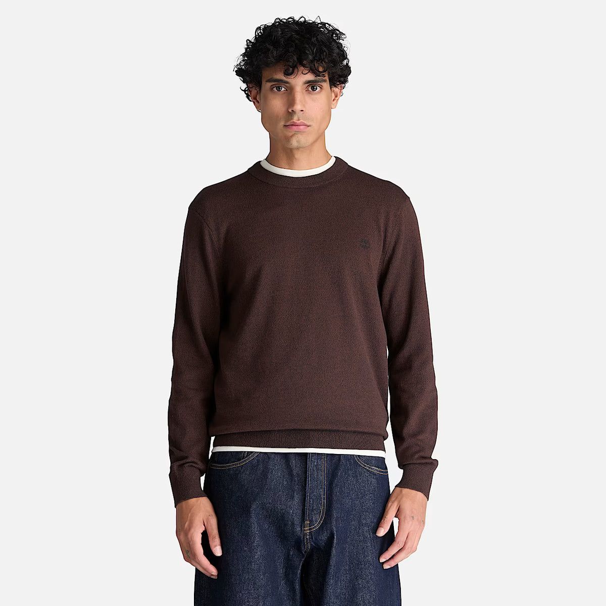 Timberland 0YHAZ Maglione Girocollo in Cotone Williams River da Uomo