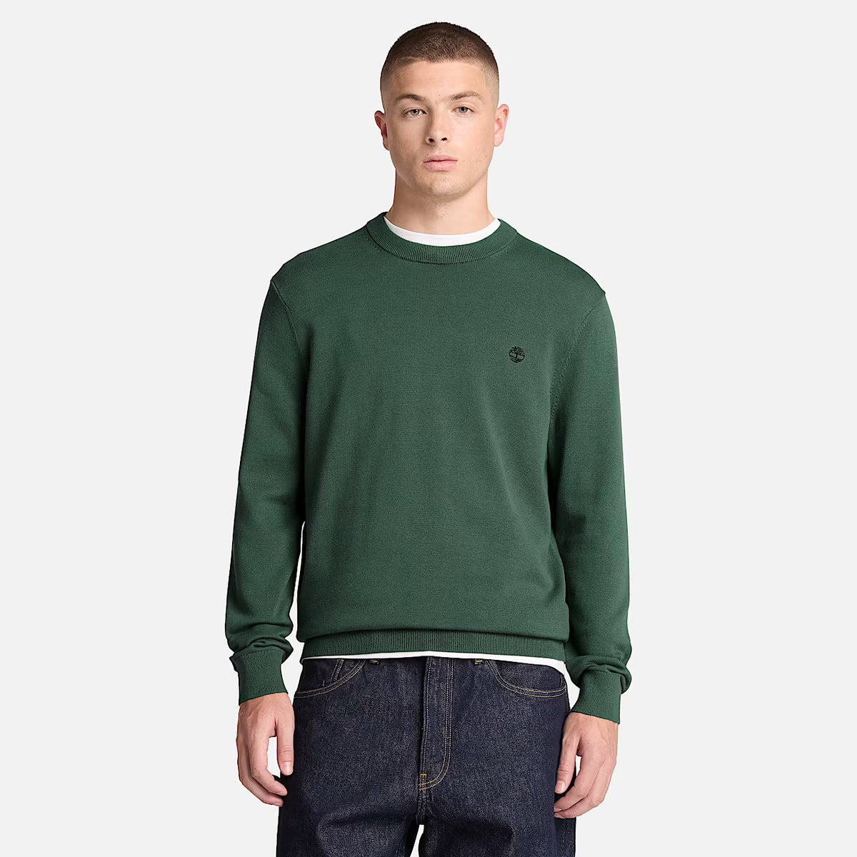 Timberland 0YHAZ Maglione Girocollo in Cotone Williams River da Uomo