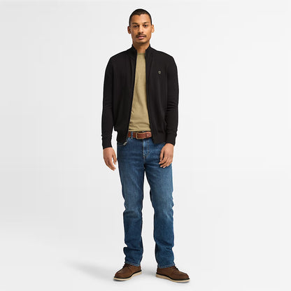 Timberland A2BMZ Maglione in Cotone a Zip Intera Williams River da Uomo