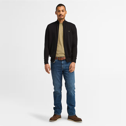 Timberland A2BMZ Maglione in Cotone a Zip Intera Williams River da Uomo