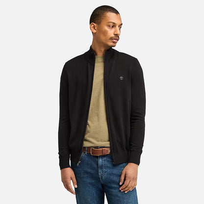 Timberland A2BMZ Maglione in Cotone a Zip Intera Williams River da Uomo